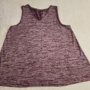 Sonoma Women's Sleeveless VNeck Purple Heathered Sweater Size XXL
